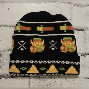 Legend of Zelda Knit Beanie Hat Retro Gamer One Size Unisex